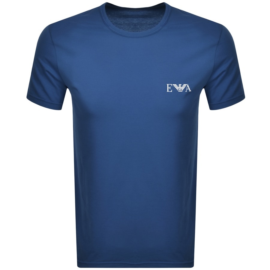 Alternative Image for ProductEmporio Armani Lounge 2 Pack T Shirts Blue3